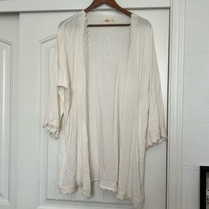 Hollister cardigan with lace edges size medium / large